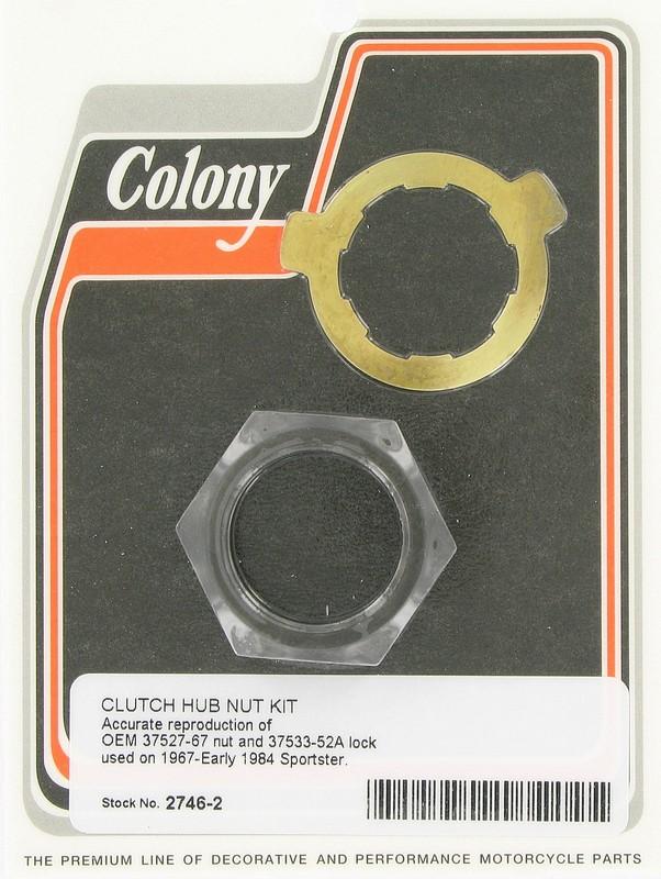Clutch Hub Nut Kit For Harley Davidson Sportster – Colony Brand, Part #2746-2