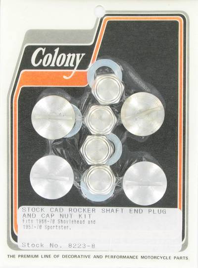 Rocker shaft end plugs & nuts, stock | Color: cad | Order Number