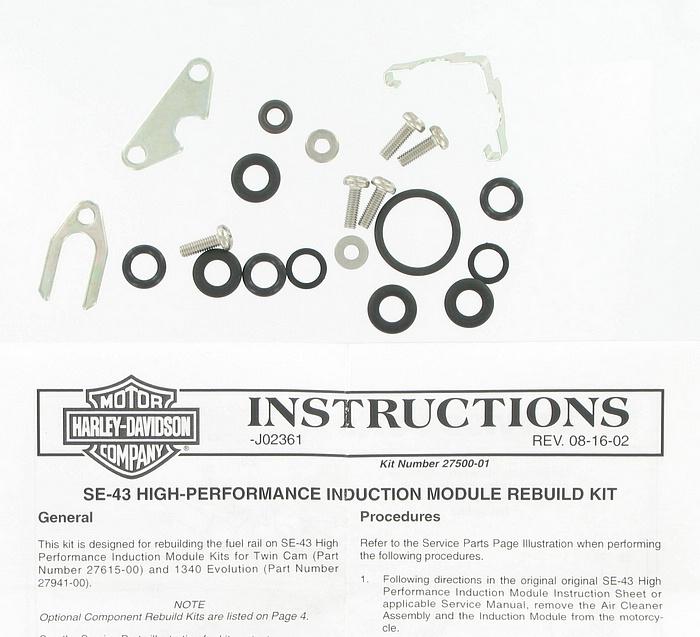 Rebuild kit - performance induction module | Color:  | Order Number: 27500-01 | OEM Number: 27500-01