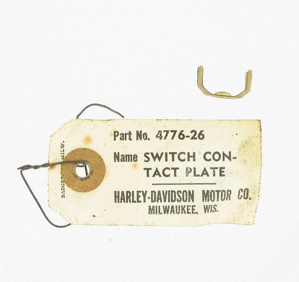 Plate, horn contact,magneto switch 4776-26,  OEM Number 71813-26