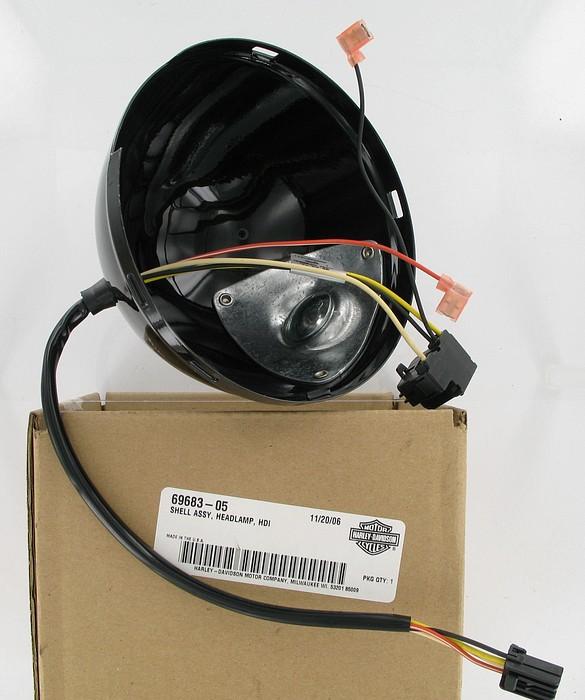 Shell - headlamp HDI | Color: black | Order Number: 69683-05 | OEM Number: 69683-05