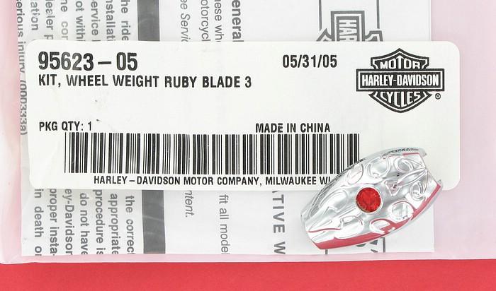 Decorative wheel weight - ruby blade | Color: 3/4 oz. | Order Number: 95623-05 | OEM Number: 95623-05