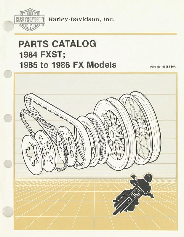 Parts catalog '84-'86 | Color:  | Order Number: 99455-86A | OEM Number: 99455-86A