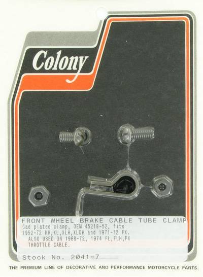 Front brake tube clamp | Color: park | Order Number: C2041-7 | OEM Number: 45218-52
