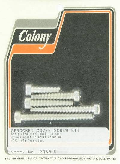 Sprocket cover screw kit, Phillips head | Color: cad | Order Number: C2060-5 | OEM Number: