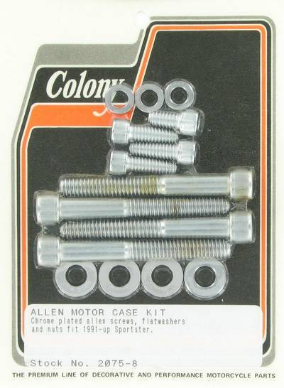 Motor case kit, Allen | Color: chrome | Order Number: C2075-8 | OEM Number: