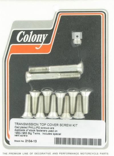 Transmission top cover screw kit, with Phillips heads | Color: cad | Order Number: C2104-13 | OEM Number: