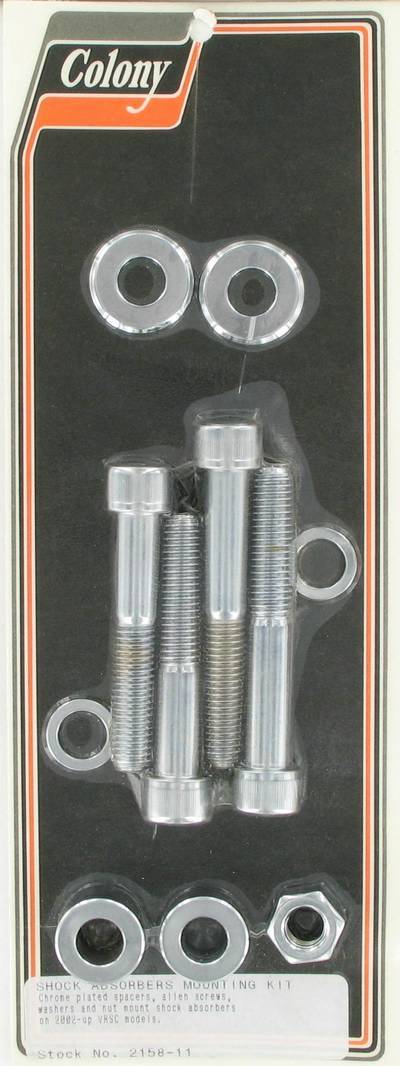 Shock absorbers mounting kit - allen screws | Color: chrome | Order Number: C2158-11 | OEM Number: