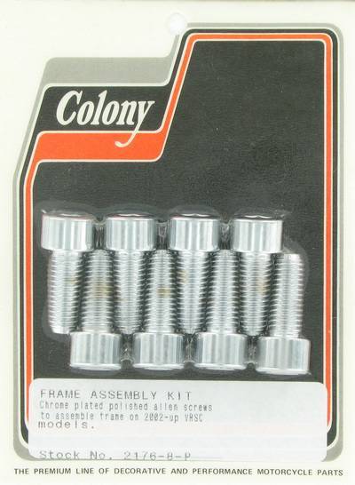 Frame assembly kit - polished Allen screws | Color: chrome | Order Number: C2176-8-P | OEM Number: