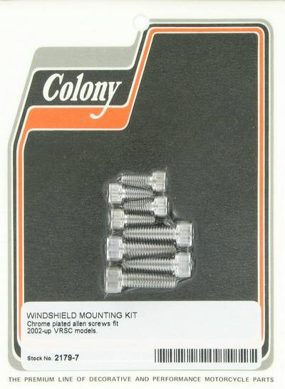 Windshield mounting kit - Allen screws | Color: chrome | Order Number: C2179-7 | OEM Number: