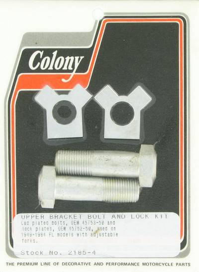 Upper bracket bolts & lock kit | Color: cad | Order Number: C2185-4 | OEM Number: 45752-50 / 45753-50