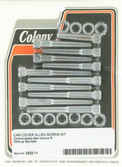 Cam cover screw kit - Allen | Color: chrome | Order Number: C2222-11 | OEM Number: