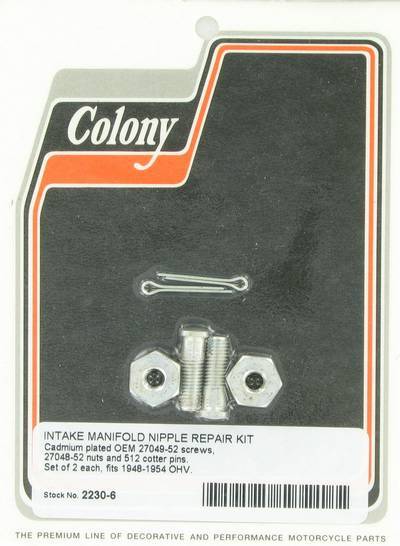 Intake manifold nipple repair kit - screws, nuts, cotter pins | Color: cad | Order Number: C2230-6 | OEM Number: 27048-52  / 27049-52