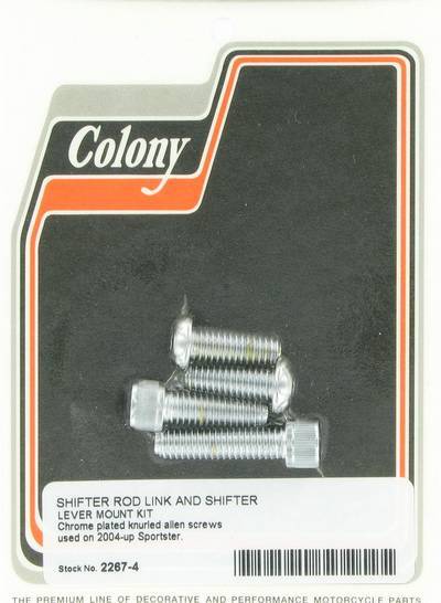 Shifter rod link & shifter lever mount kit - knurled Allen | Color: chrome | Order Number: C2267-4 | OEM Number: