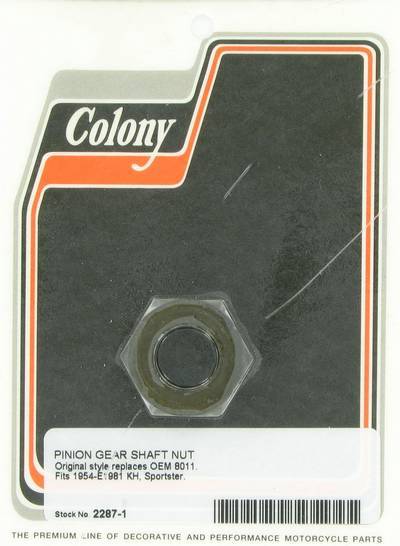 Nut - pinion gear shaft | Color:  | Order Number: C2287-1 | OEM Number: 8011