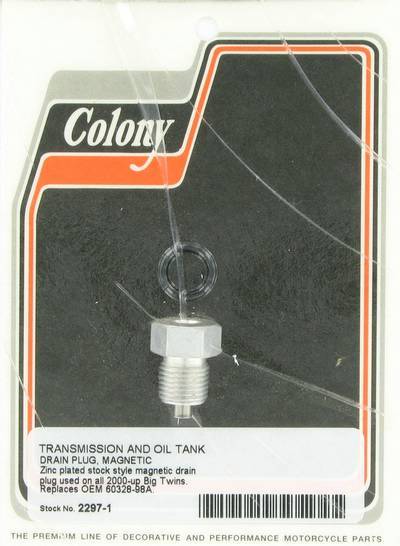 Transmission and oil tank drain plug - magnetic | Color: zinc | Order Number: C2297-1 | OEM Number: 60328-98A