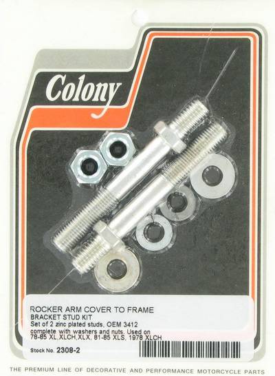 Rocker arm cover to frame bracket stud kit | Color: zinc | Order Number: C2308-2 | OEM Number: 3412