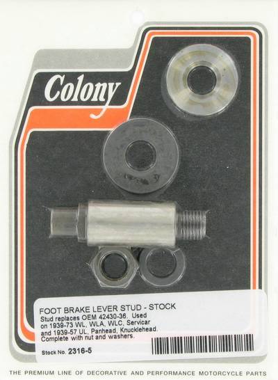 Foot brake lever stud | Color:  | Order Number: C2316-5 | OEM Number: 42430-36