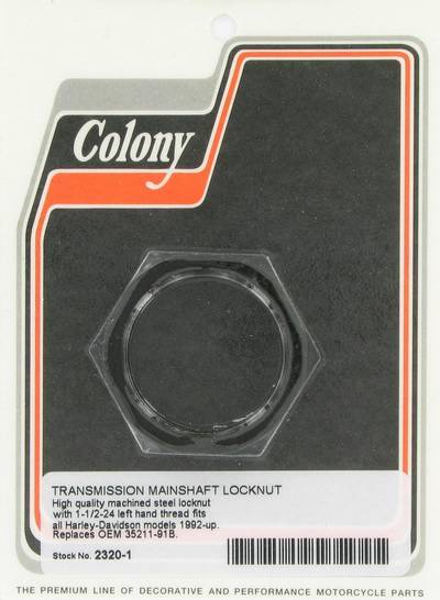 Transmission mainshaft locknut | Color:  | Order Number: C2320-1 | OEM Number: 35211-91B