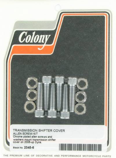 Transmission shifter cover screw kit - Allen | Color: chrome | Order Number: C2345-6 | OEM Number: