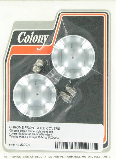 Front axle covers - dome style | Color: chrome | Order Number: C2392-2 | OEM Number: