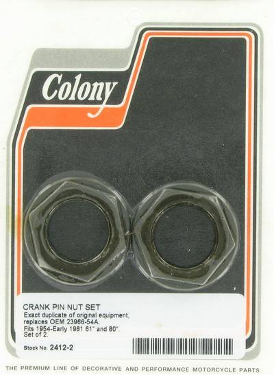 Crank pin nut set (2) | Color:  | Order Number: C2412-2 | OEM Number: 23966-54A