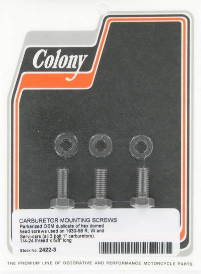 Carburetor mounting screws1/4