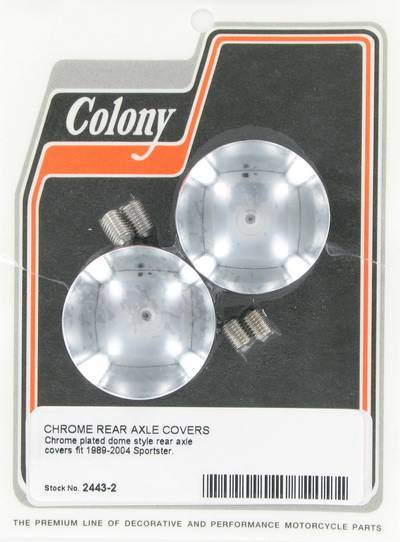 Rear axle covers - domed | Color: chrome | Order Number: C2443-2 | OEM Number: