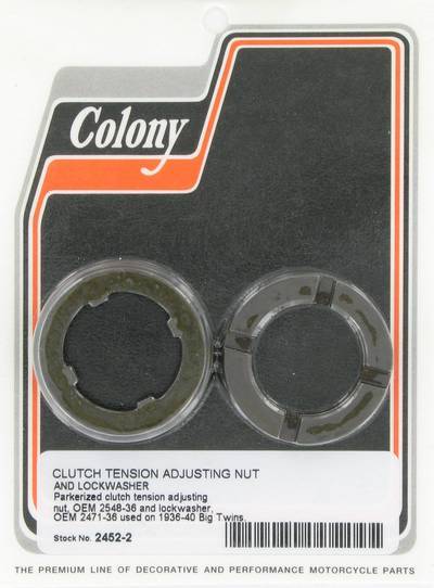 Clutch tension adjusting nut & lockwasher | Color:  | Order Number: C2452-2 | OEM Number:  2548-36 / 2471-36