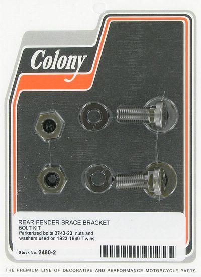 Rear fender brace bracket bolt kit | Color: park | Order Number: C2460-2 | OEM Number:  3743-23