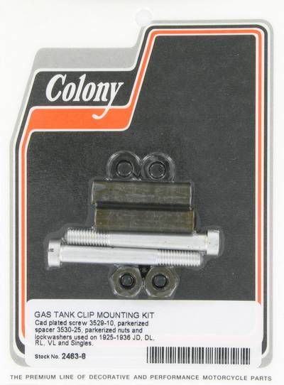 Gas tank clip mounting kit | Color: cad | Order Number: C2463-8 | OEM Number:  3529-10 / 3530-25