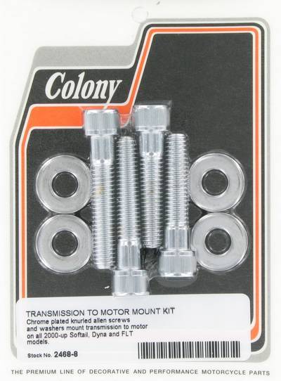 Transmission to motor mounting kit  -  knurled - Allen | Color: chrome | Order Number: C2468-8 | OEM Number: