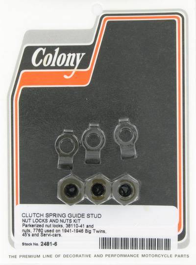 Clutch stud nuts & locks kit | Color: park | Order Number: C2481-6 | OEM Number: 38110-41 / 7760
