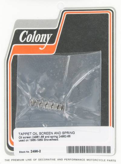 Tappet oil screen & spring | Color:  | Order Number: C2496-2 | OEM Number: 24981-66 / 24982-66