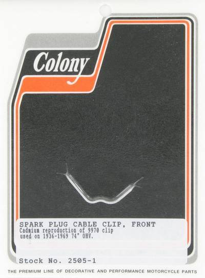 Spark plug cable clip - front | Color: cad | Order Number: C2505-1 | OEM Number:  4726-36 / 9970
