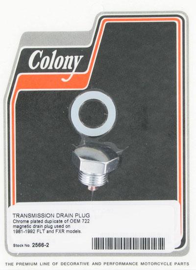 Transmission drain plug | Color: chrome | Order Number: C2566-2 | OEM Number: 722