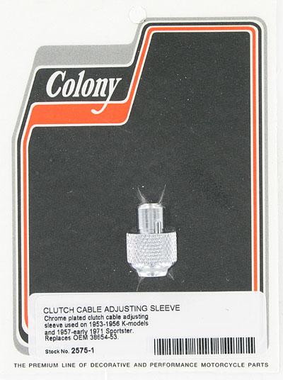 Clutch cable adjusting sleeve | Color: chrome | Order Number: C2575-1 | OEM Number: 38654-53