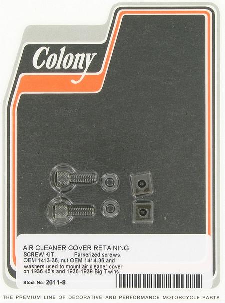 Air cleaner cover retaining screw kit | Color: park | Order Number: C2611-8 | OEM Number:  1413-36 / 1414-36