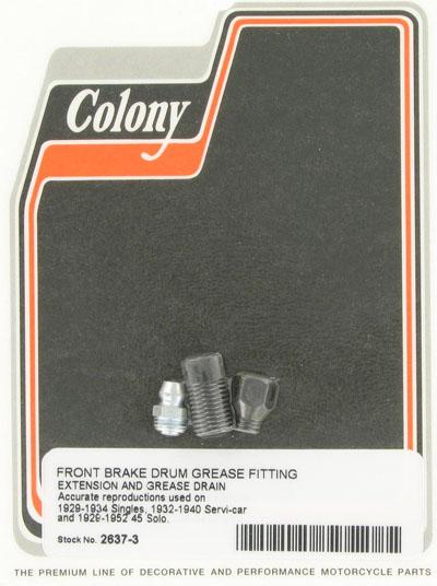 Front brake grease nipple extension and drain | Color:  | Order Number: C2637-3 | OEM Number: