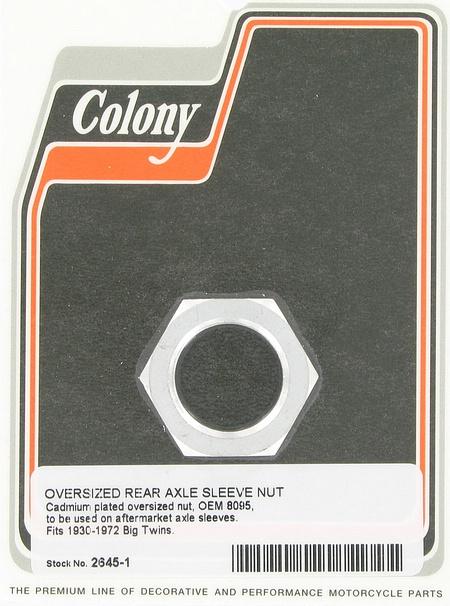 Oversize rear axle sleeve nut | Color: cad | Order Number: C2645-1 | OEM Number: 8095