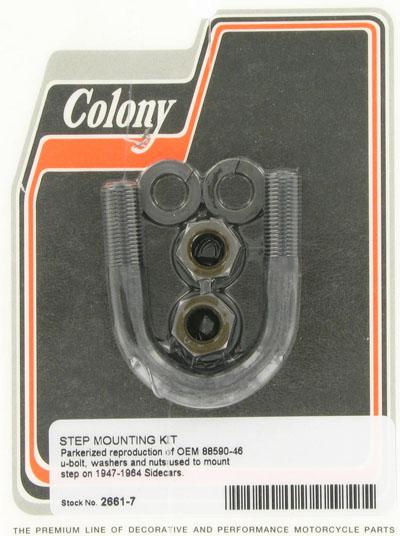 U-bolt with nuts - sidecar step | Color: park | Order Number: C2661-7 | OEM Number: 88590-46 / 6473-46