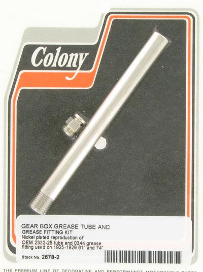 Gear box grease tube and fitting | Color: Nickle | Order Number: C2678-2 | OEM Number:  2332-25