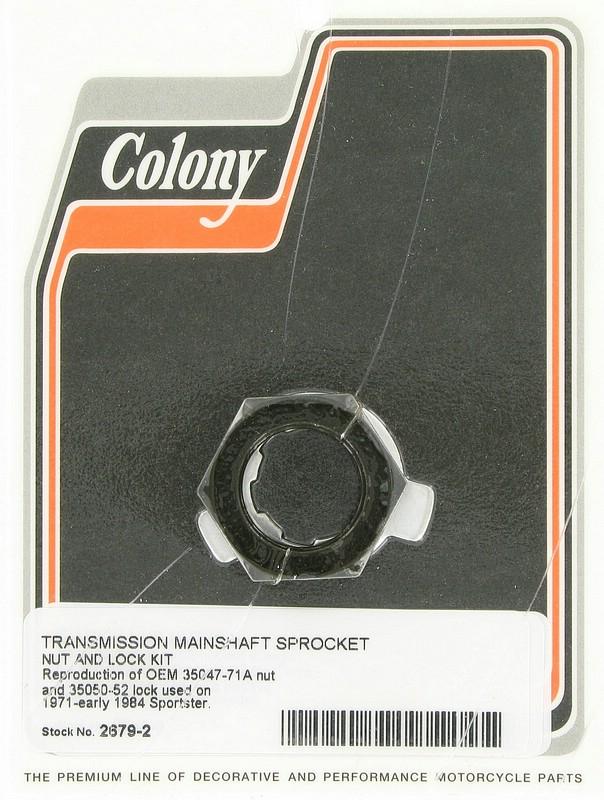 Transmission mainshaft sprocket nut and lock kit | Color:  | Order Number: C2679-2 | OEM Number: 35047-71A