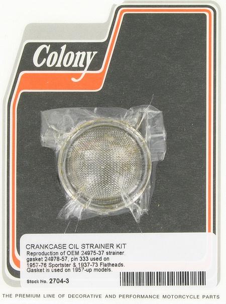 Strainer, crankcase oil, with gasket & pin | Color:  | Order Number: C2704-3 | OEM Number: 24975-37