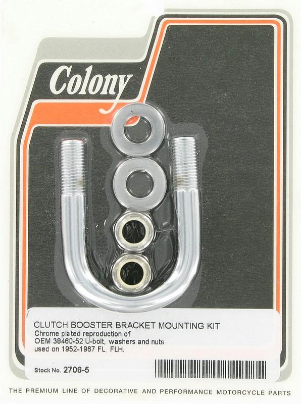 U-bolt with nuts, clutch booster bracket | Color: chrome | Order Number: C2706-5 | OEM Number: 38460-52