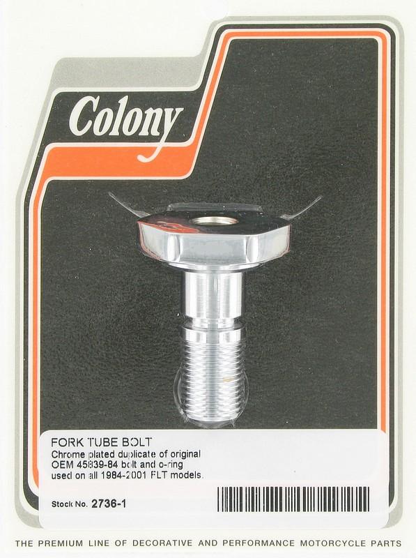 Fork tube bolt | Color: chrome | Order Number: C2736-1 | OEM Number: 45839-84