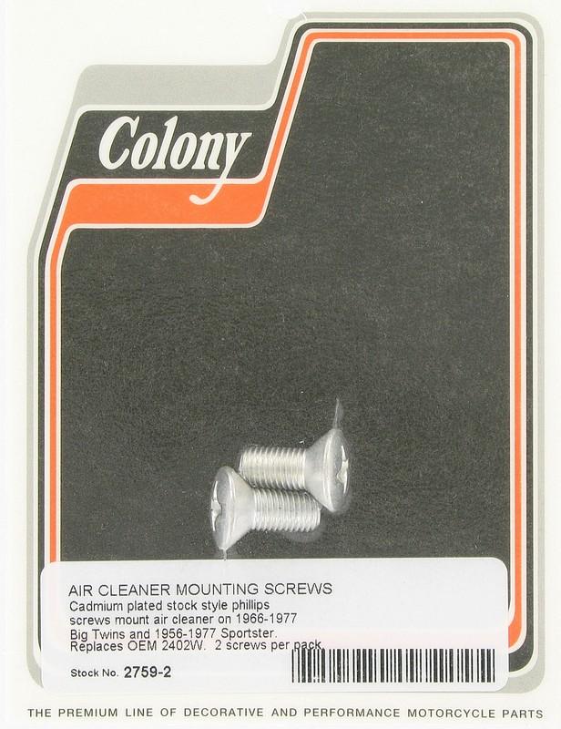 Air cleaner screws | Color: cad | Order Number: C2759-2 | OEM Number:  2402W