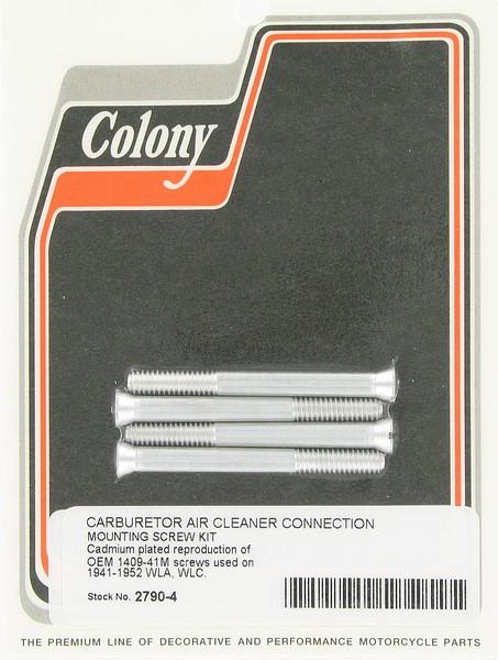 Carburetor air cleaner connection screw kit | Color: cad | Order Number: C2790-4 | OEM Number:  1409-41M
