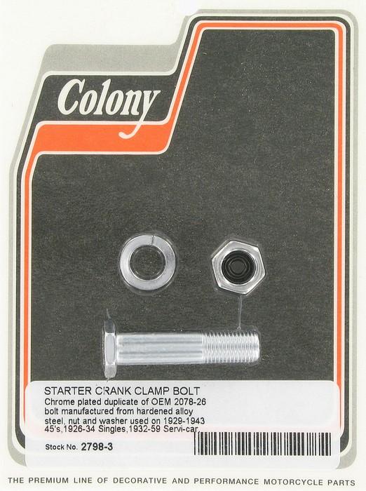 Starter crank clamp bolt | Color: chrome | Order Number: C2798-3 | OEM Number: 4370