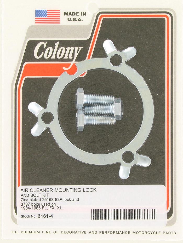 Air cleaner mount lockand bolt kit | Color: zinc | Order Number: C3161-4 | OEM Number: 29168-83A